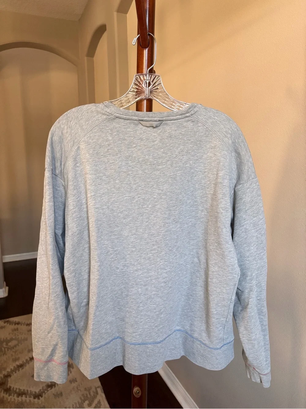 Bombas Men's Gray 100% Cotton Crewneck Pullover Sweatshirt XL